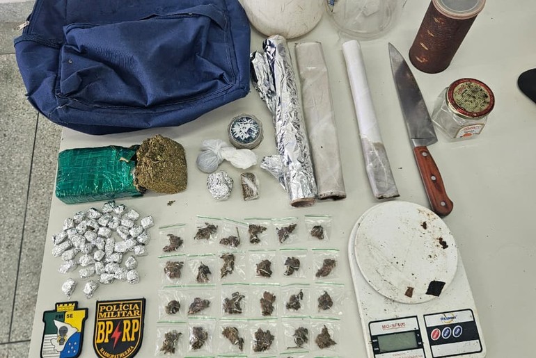 Homem é preso com quase meio quilo de drogas no bairro Porto Dantas, Zona Norte de Aracaju