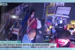 Mulher é suspeita de roubar homem em fila de supermercado em Aracaju