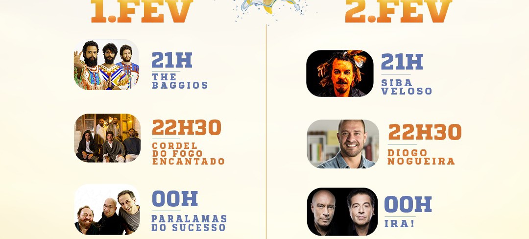 Prefeitura retoma Projeto Verão com programação musical e esportiva nos dias 1 e 2 de fevereiro