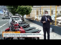 Em Lagarto, polícia prende suspeito de utilizar facão para assaltar mototaxista