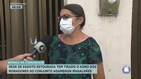 Rede de esgoto incomoda moradores do conjunto Agamenon Magalhães - Balanço Geral Manhã