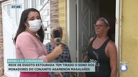 Rede de esgoto incomoda moradores do conjunto Agamenon Magalhães pt2 - Balanço Geral Manhã