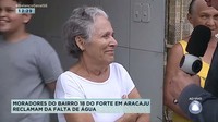 Moradores do bairro Dezoito do Forte em Aracaju sofrem com falta de água - Balanço Geral Sergipe