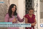 Cidadãos denunciam um vazamento na rede de esgoto no bairro Olaria em Aracaju