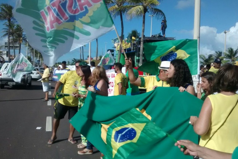 Em Aracaju, as manifestações acontecem nos arcos da Orla da Atalaia