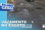 Moradores reclamam de vazamento na rede de esgoto no bairro Porto Danta