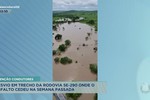 Condutores devem desviar trecho da rodovia SE-290 onde asfalto cedeu