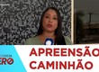 Ação conjunta das polícias Militar e Civil apreende caminhão com restrição de roubo