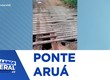 População reclama da condição de ponte no município de Aruá, litoral sul do estado