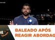 Mulher denuncia homem armado perto de escola; suspeito reage a abordagem e é atingido