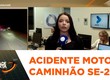 Avô e dois netos morrem após colisão entre motocicleta e caminhão em Canindé de São Francisco