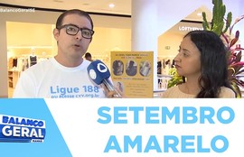 Setembro Amarelo - ação realizada no Shopping Riomar destaca a importância do diálogo