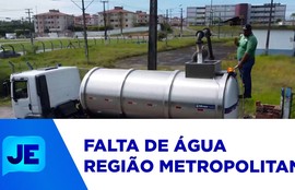 Quase 900 mil pessoas são afetadas por falta de água na região metropolitana da capital