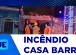 Incêndio destrói uma casa na Barra dos Coqueiros
