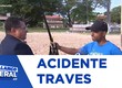 Trave cai sobre professor e ele passou dez dias na UTI
