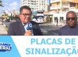 Placas de sinalização arrancadas geram problemas para taxistas estacionarem na Orla de Atalaia