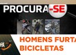 Câmeras de segurança registram homens furtando 15 bicicletas em condomínio na Farolândia em Aracaju