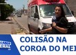 Colisão deixa pessoas feridas em cruzamento na Coroa do Meio