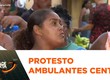 Protesto dos ambulantes no centro de Aracaju