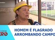 Homem é flagrado arrombando Campo Society no Bairro Siqueira Campos