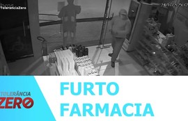 Homem é flagrado por câmera de segurança invadindo farmácia no município de Umbaúba