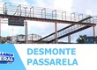 Passarela da BR-235 será desmontada e substituída por nova estrutura