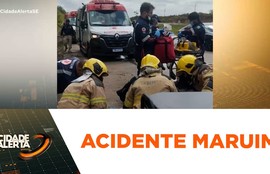 Carro de lotação capota na BR-101 e deixa três pessoas feridas