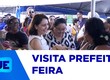 Prefeita de Aracaju visita nova feira livre no centro da capital