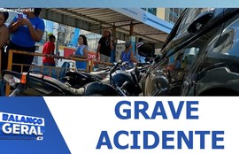 Flanelinha provoca grave acidente envolvendo 11 veículos no centro de Aracaju