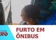 Passageira é flagrada por câmera de segurança furtando dinheiro de ônibus interestadual