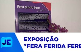 Exposição "Fera ferida fere" está em cartaz até o dia dez de novembro