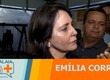 Emília responde ao ser questionada sobre encontro político e sobre superfaturamento