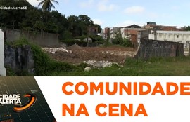 Moradora denuncia que aterro de terreno com minador ameaça a estrutura da casa onde mora