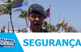 Polícia militar reforça esquema de segurança com controle de acessos na orla de Atalaia