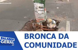 Comerciantes reclamam de buraco na Av. Antônio Cabral na região dos mercados de Aracaju