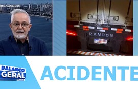 No último sábado um motociclista ficou ferido após colidir na traseira de um  reboque