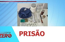 Casal do crime é preso com drogas escondidas na mochila de uma criança de apenas um ano de idade