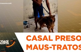 Casal é preso em flagrante por maus tratos a cachorro em Itabaiana