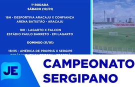 Federação Sergipana de Futebol divulga tabela completa do campeonato sergipano