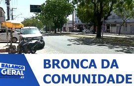 Moradores afirmam que acidentes estão sendo registrados na Av. Francisco José da Fonseca