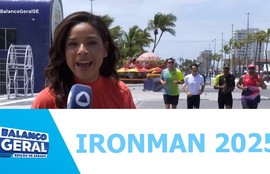 Triatletas se preparam para participar de mais uma edição do evento no próximo domingo - Balanço Geral Manhã