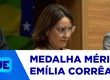 Prefeita de Aracaju, Emília Corrêa, a Medalha da Ordem do Mérito Parlamentar