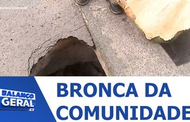 Cratera no Bairro Jardins causa transtornos