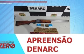 DENARC apreende arma de fogo e quase 300 munições em residência investigada em São Cristóvão