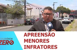 Polícia de Choque apreenderam três adolescentes que fugiram do centro de ressocialização