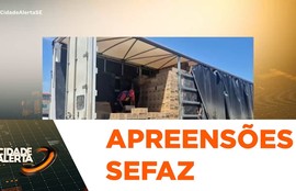 Carga com mais de 16 toneladas de calabresa sem documentação foi apreendida em Sergipe