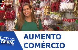 Árvores e enfeites natalinos ganham as vitrines e aquecem as vendas do comércio