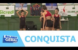 Sergipanas conquistam títulos inéditos em campeonato de ginástica rítmica