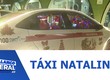 Decoração natalina em táxi lotação da Barra dos Coqueiros chama a atenção por onde passa