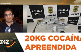 Cerca de 20 quilos de cocaína são apreendidos em Aracaju após ação policial